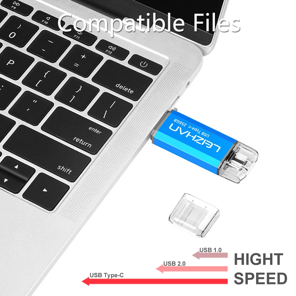 Флеш-накопитель LEIZHAN USB C 256GB type-c для Galaxy S10 S9 S8 Tipo C Флешка 128GB USB 3,0 карта памяти 64GB 32GB 16GB