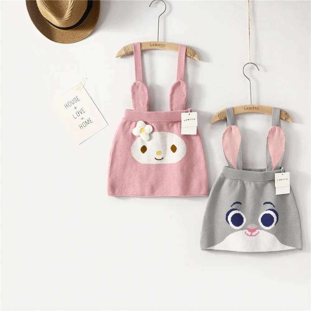 

BABY GIRL CLOTHES GIRLS CARTOON KNITTED SKIRTS OVERALLS GIRLS CLOTHING VESTIDOS PRINCESS DRESS DRESS GIRL