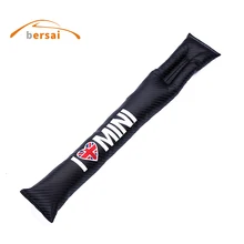 

I LOVE MINI British style Carbon fiber Seat crevice Leak proof plug Stick filling for MINI cooper tattoo clubman car accessories