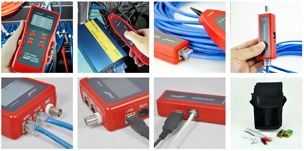 Генератор тонового сигнала NOYAFA с проверочными кабелями ошибки для RJ45 RJ11 BNC usb
