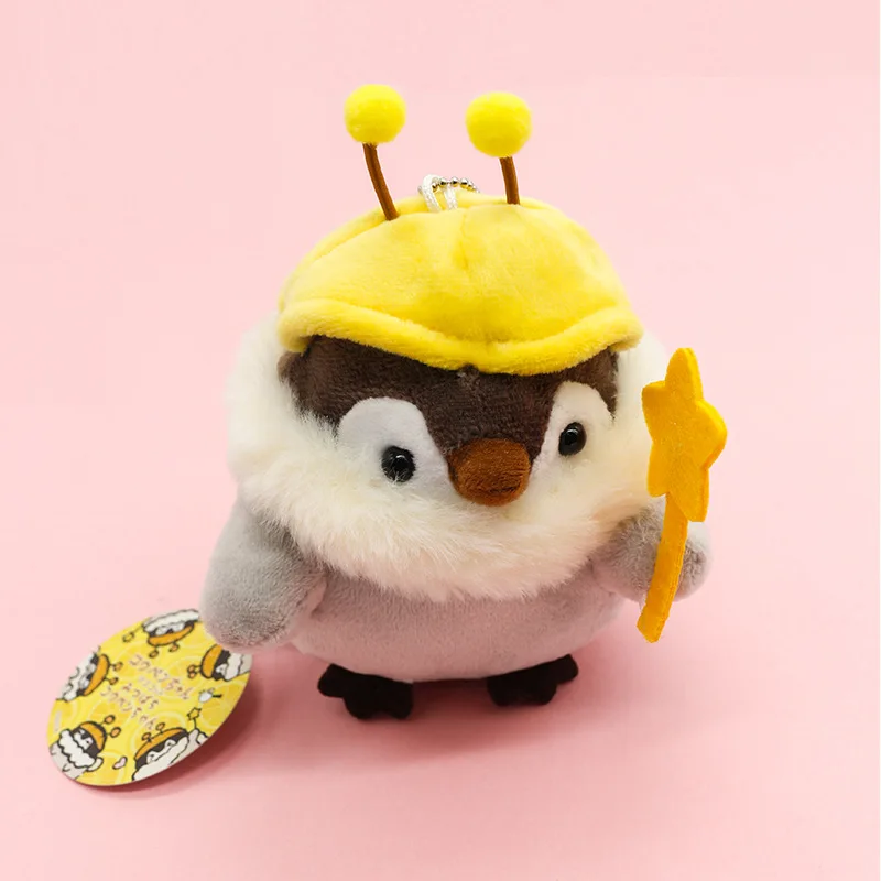 Японский положительный энергетический Пингвин кулон мягкие животные плюшевые игрушки кролик шляпа моряка пчелы милый плюш каваи кукла Висячие капли - Цвет: 004