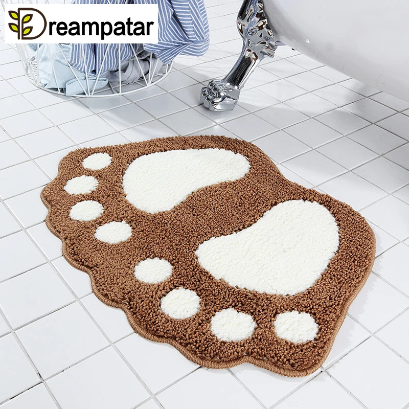 Милый Размер, нескользящий коврик для ванной комнаты, коврик для туалета, впитывающий воду, Нескользящие коврики, мягкие удобные коврики BD45A