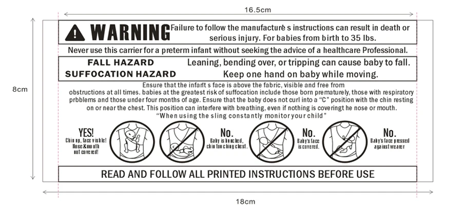 Quente portador de bebê sling para recém-nascidos