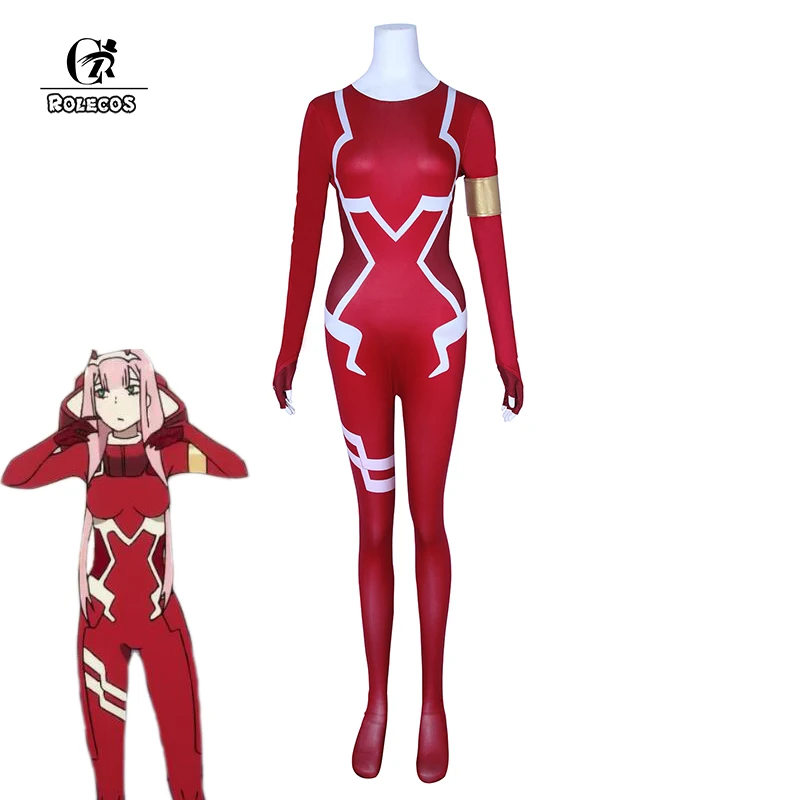 

ROLECOS 2018 Japanese Anime DARLING in the FRANXX Cosplay Zero Two Cosplay Women Cosplay Costume Jumpsuit