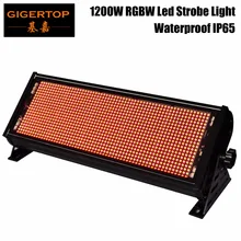 Gigertop TP-S1200RGBW водонепроницаемый IP65 1200 Вт светодиодный стробоскопический светильник высокой мощности Светодиодный светильник-вспышка плавный диммер/шайба ЖК-дисплей