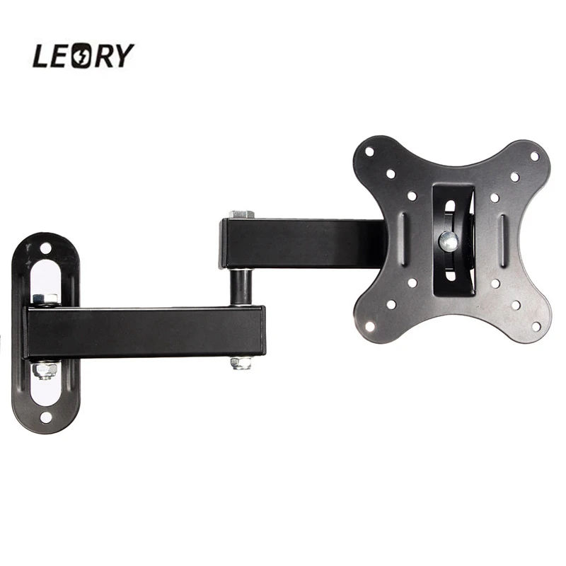 

LEORY 14 Inch To 27 Inch TV Mounts Articulate Universal TV Bracket LED LCD Flat Panel TV Wall Mount Holder