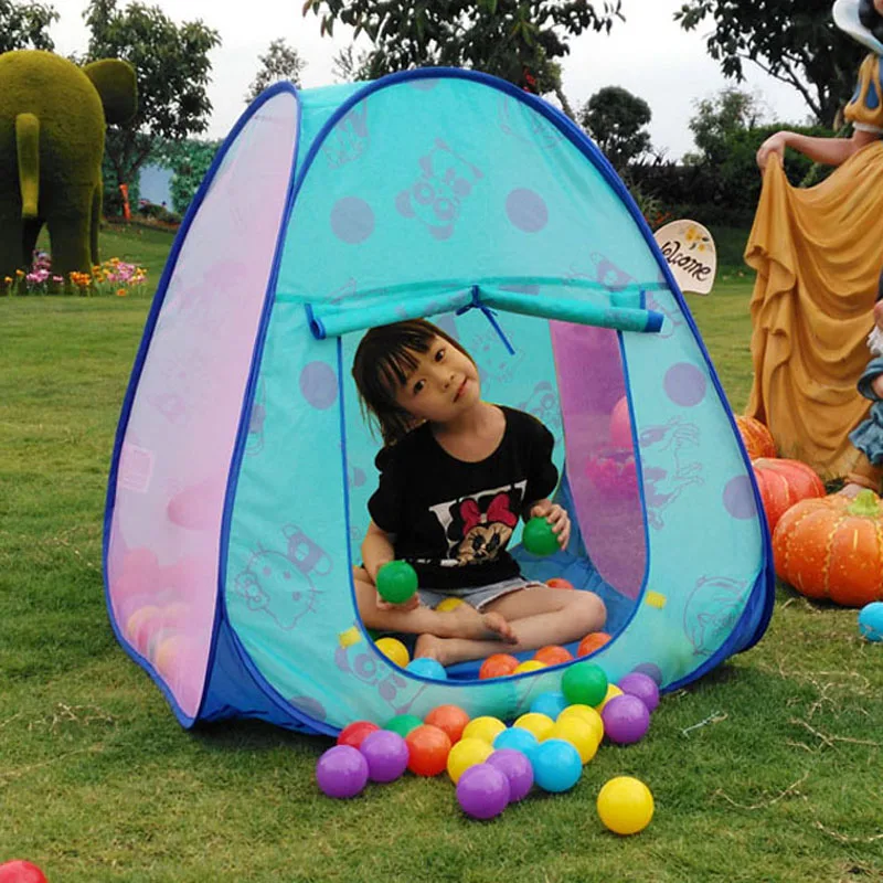 Детская палатка большой игровой домик Трехцветная дырочная трубка для малышей ползать солнце туннель игрушка тканевая Складная