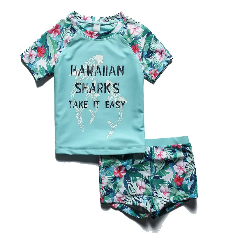 

Baby's new children's bathing suit T-shirt shorts girl bathing suit kids clothing girls clothes