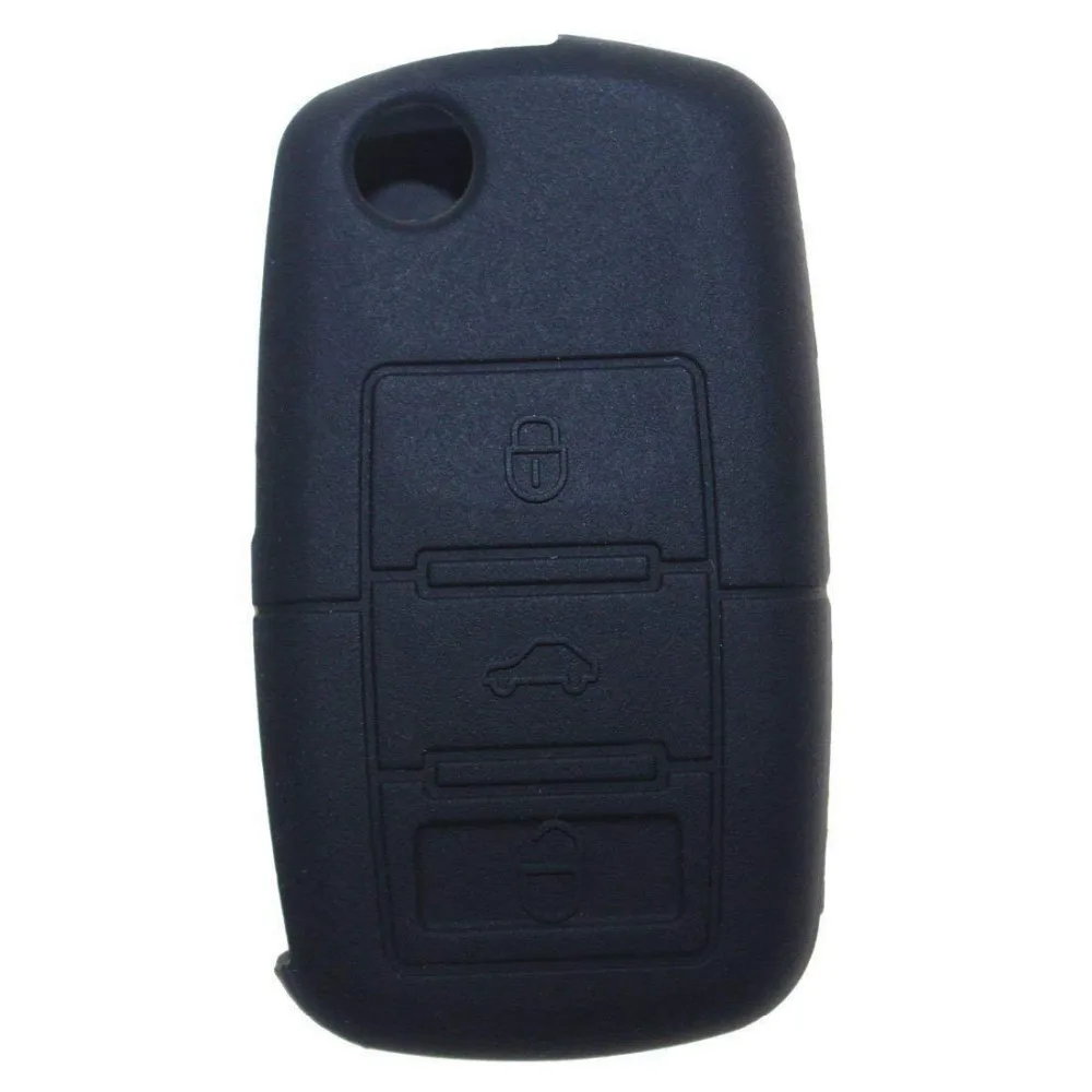 Силиконовый чехол для ключа VW Polo Golf 6 Tiguan Touran Touareg EOS New Lavida Beetle Jetta Skoda Octavia Fabia с 3