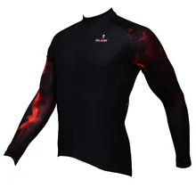 Паладин "пламя-рукава" мужская с длинным рукавом Велоспорт Джерси велосипед рубашка Велосипедная форма