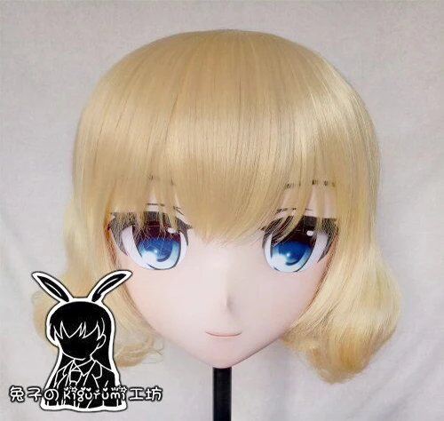 

(KM5161)Top Quality Handmade Female Resin Cosplay Japanese Role Play Alice Kigurumi Mask Crossdresser Doll Transgender