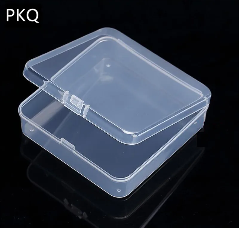 

Small Plastic Clear Storeage Container Cosmetic Makeup Tools Box Desktop Storage Box School Office Supply Gift Stationery Holder