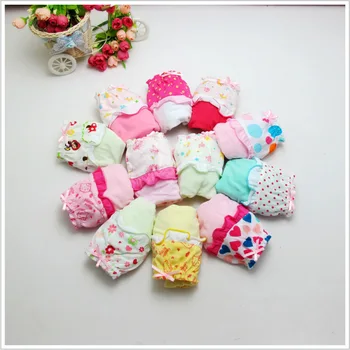 

Best Selling Baby Girls Thin Soft 100% Cotton Panties Cute Lace Underwears Children PP Pants Bread Briefs12pcs/lot