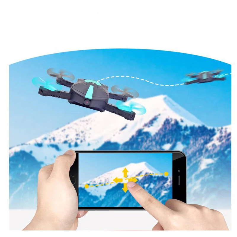 SMRC мини Дрон с 720P HD камерой (can video) RC Квадрокоптер WiFi FPV режим складной Воздушный