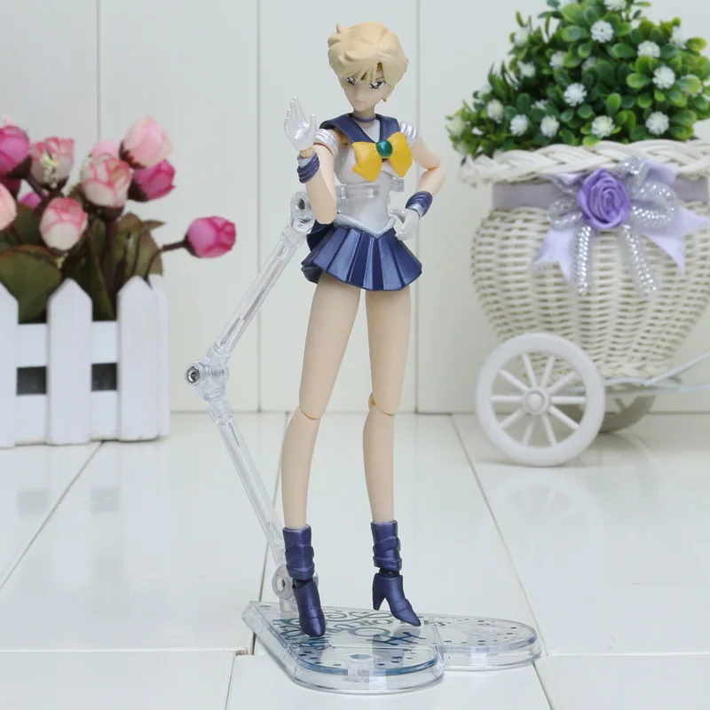 

6'' 15CM Anime Sailor Moon Sailor Uranus Tenoh Haruka PVC Action Figure Model Toy Sailor Moon Figure