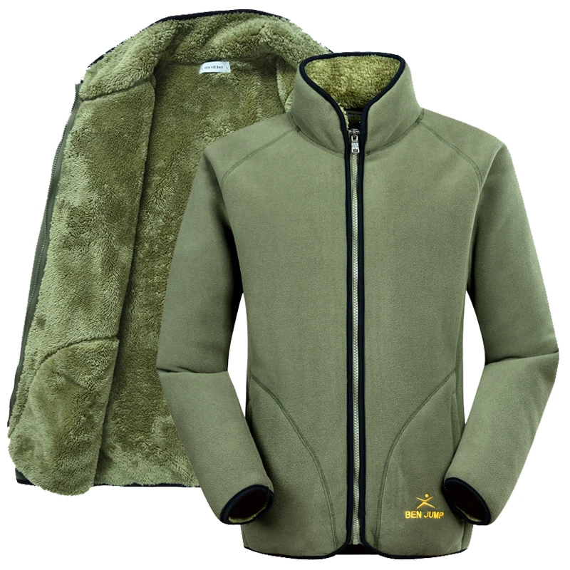 2016 New Winter Plus Size Jacket Men Outdoor Thermal Polartec Fleece