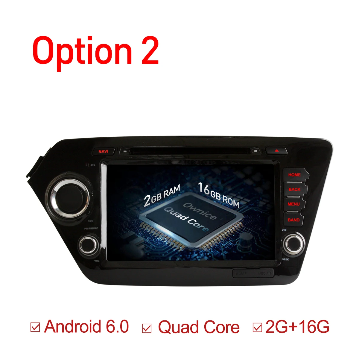 Cheap Ownice C500 Octa 8 Core 2GB RAM Android 6.0 Car dvd Radio gps player for Kia rio k2 2010 2011 2012 support wifi 4G LTE Network 1