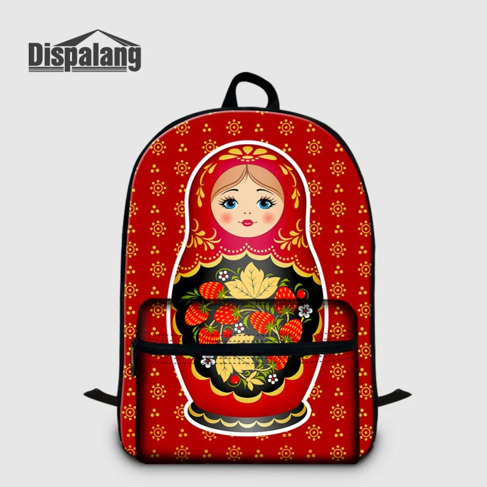 Женский рюкзак Dispalang для ноутбука 14 дюймов Русская Матрешка дизайнерский девочек