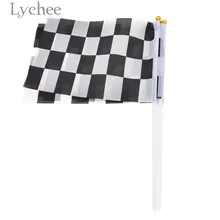 Checkered Party Supplies And Get Free Shipping On Aliexpress Lychee 5pcs Racing Flag Black White Checkered Birthday Party Supplies Festival Decoration China