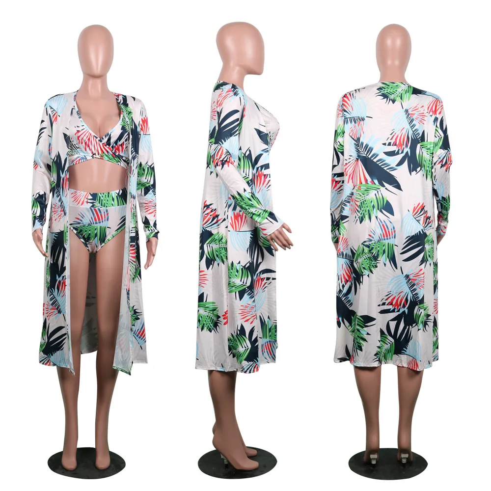 Joiekuno 2019 печати Сексуальная купальный костюм боди blusas mujer de moda без бретелек из 3
