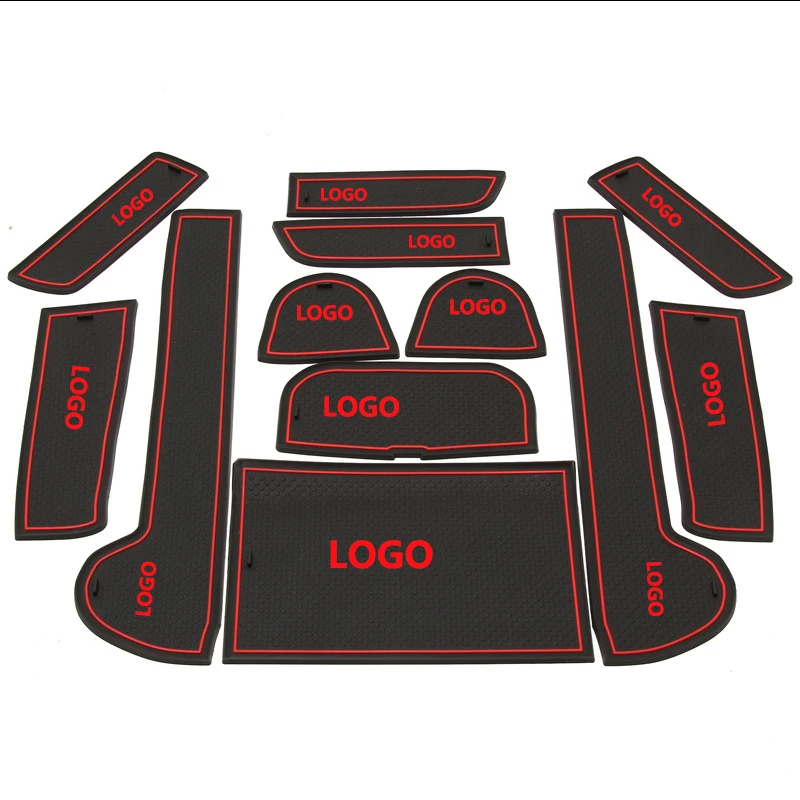 Anti-Slip Gate Slot Mat Rubber Coaster for Subaru Outback 2010 2011 2012 2013 2014 Non-silp Mats Accessories Sticker Car Styling |