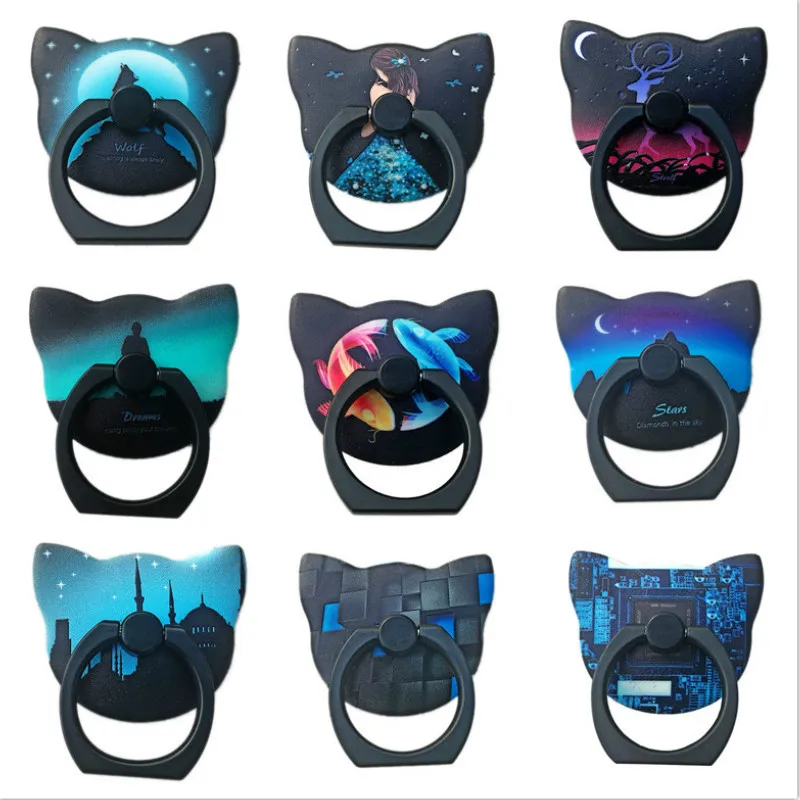 

Luminous 360Degree Finger Ring Mobile Phone Smartphone Stand Holder for IPhone X 8 7 6 6S Plus Smart Phone IPAD MP3 for Samsung