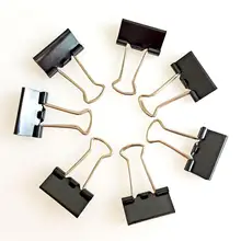 48 шт. зажим для файлов Билл документ организационное хранение длинный хвост Зажим офисные принадлежности металлический зажим "ласточкин хвост" Аксессуары для папок с фокусным расстоянием 25 мм