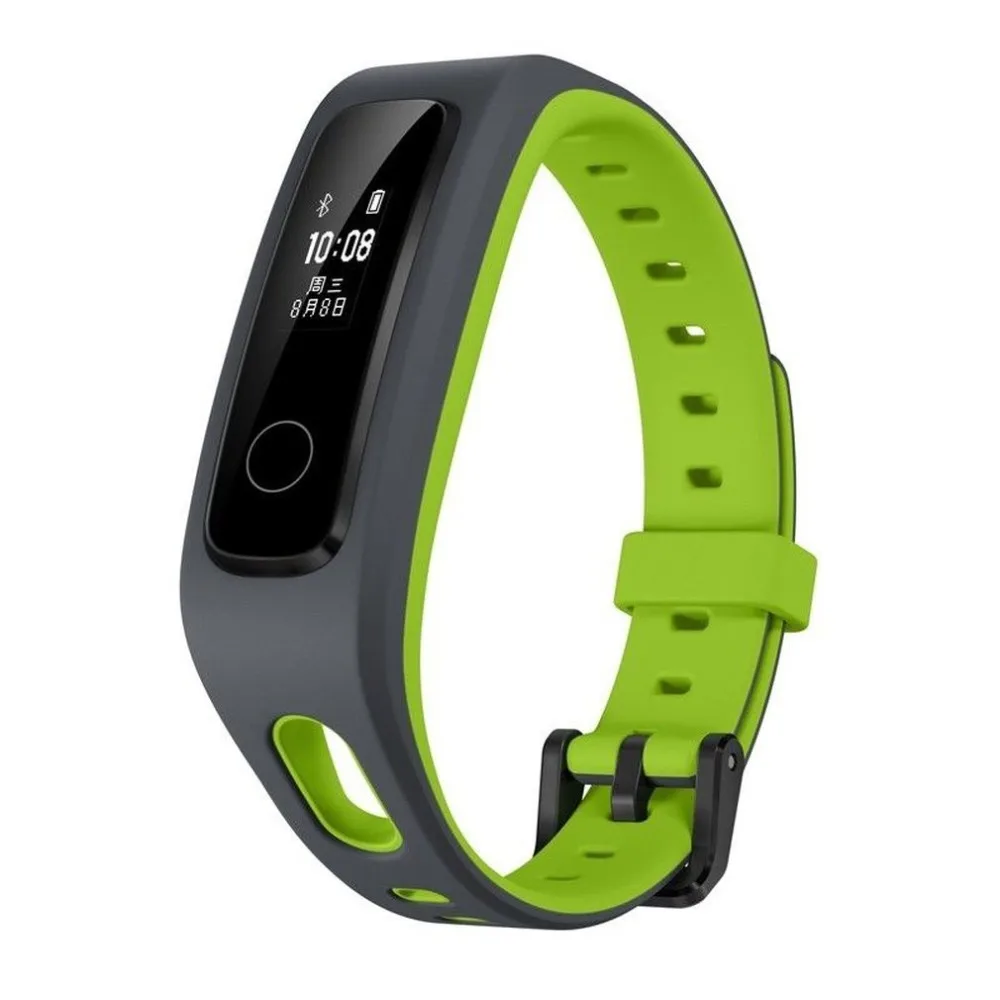 Original New Huawei Honor Band 4 Running/Standard Version Smart Wristband Shoe-Buckle Sport 0.95" OLED Touchscreen Heart Rate - Цвет: Running VersionGreen