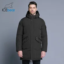 ICEbear 2018 new high quality winter coat simple fashion coat big pocket design men’s warm hooded brand fashion parkas MWD18718D
