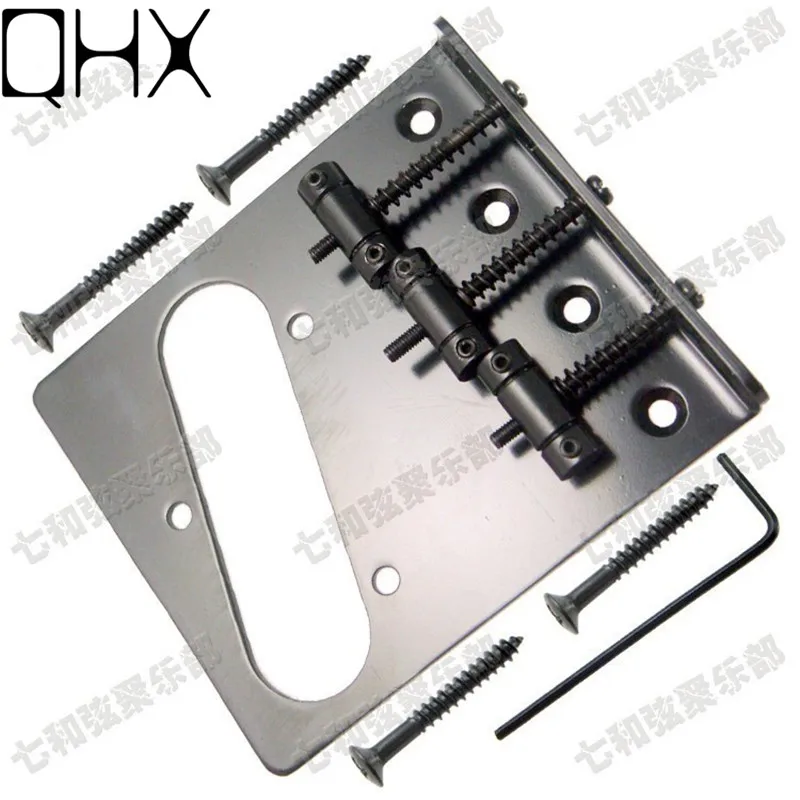 

black guitar strings Bridge Saddle Hardtail Bridge Top Load Electric Guitar Bridge guitar accessories parts