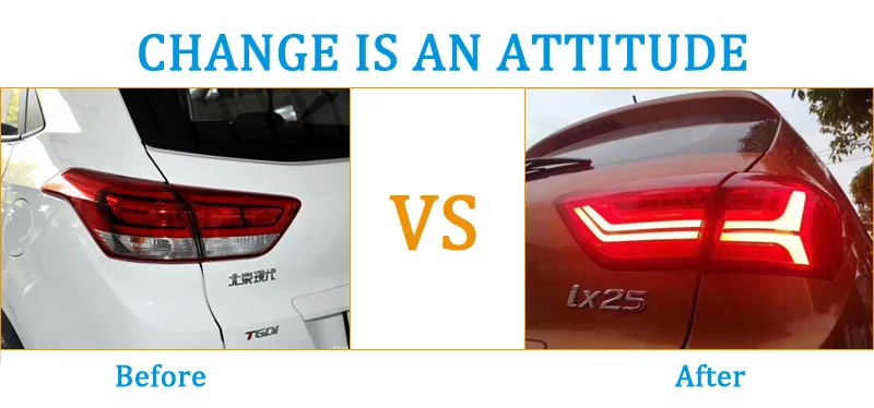 Clearance Car Styling Tail Lamp For Hyundai Creta 2014-2018 Tail Lights IX25 LED Tail Light Flash Signal DRL Stop Rear Lamp Accessories 1