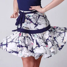 Новинка, классическая юбка для взрослых, для соревнований по латинским танцам, женское бальное платье, ча-сальса, Румба, платье для латинских танцев, 2 цвета, платье для танцев