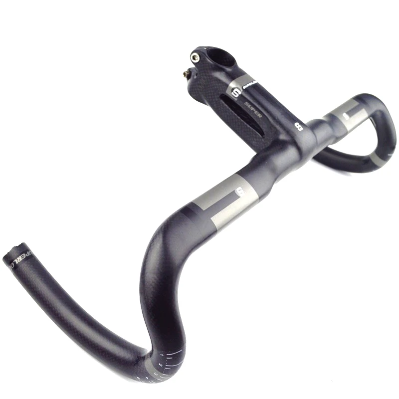 Full Carbon Fibre Bicycle Parts Road Bike intergrated Handlebar Bent