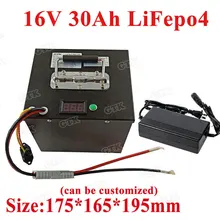 16 V 30Ah lifepo4 батарейный блок с BMS для измерительных приборов электронные части велосипед монитор медицинское оборудование+ 3A зарядное устройство