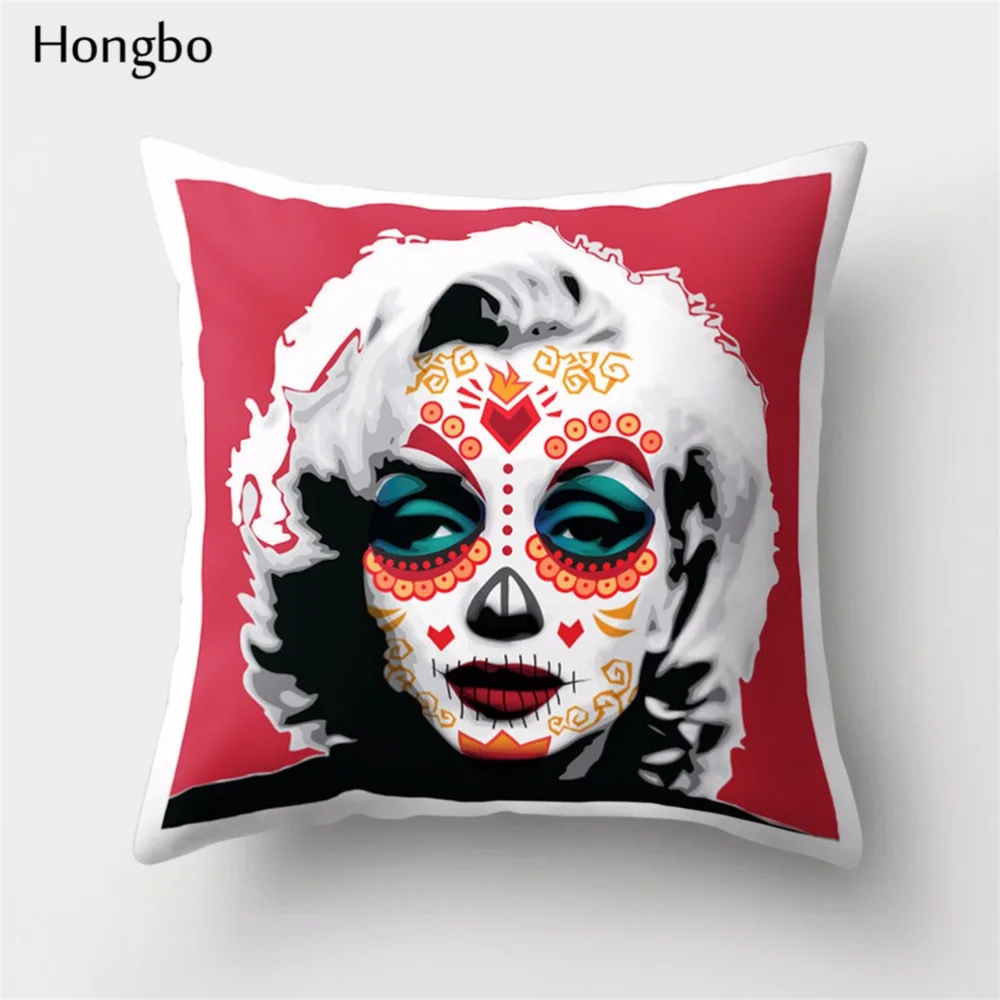Hongbo 1 шт. наволочка Призрак Череп Кошка женский узор наволочка для дивана стул