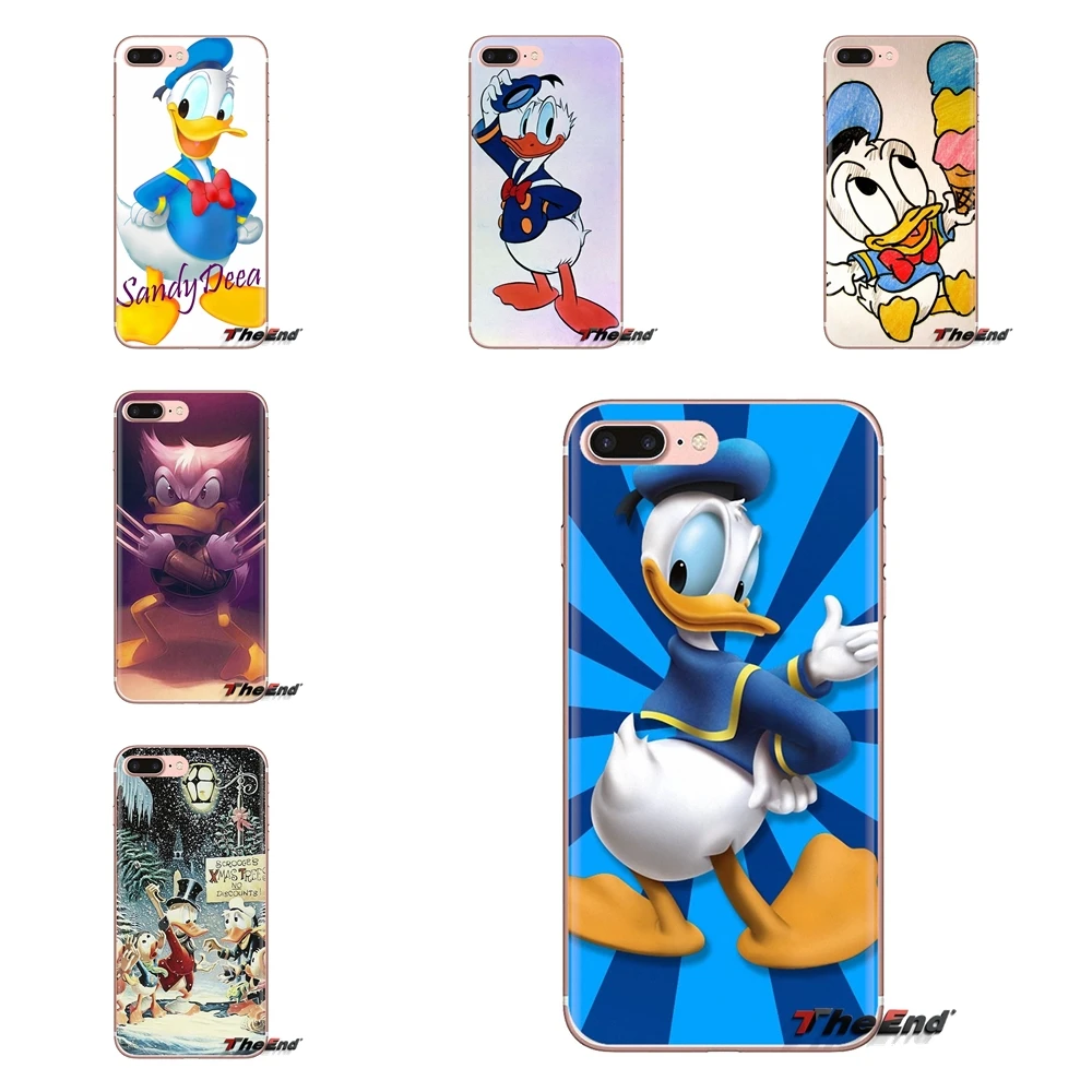 For Xiaomi Mi4 Mi5 Mi5S Mi6 Mi A1 A2 5X 6X 8 9 Lite SE Pro Max Mix 2 3 2S TPU Transparent Cases Cartoon Super Donald Duck Art |