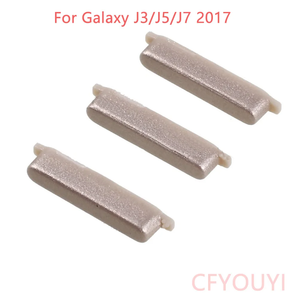 Новые кнопки питания и громкости замена боковых клавиш для samsung Galaxy J3 J330/J5 J530/J7 J730()-черный золотой синий розовый