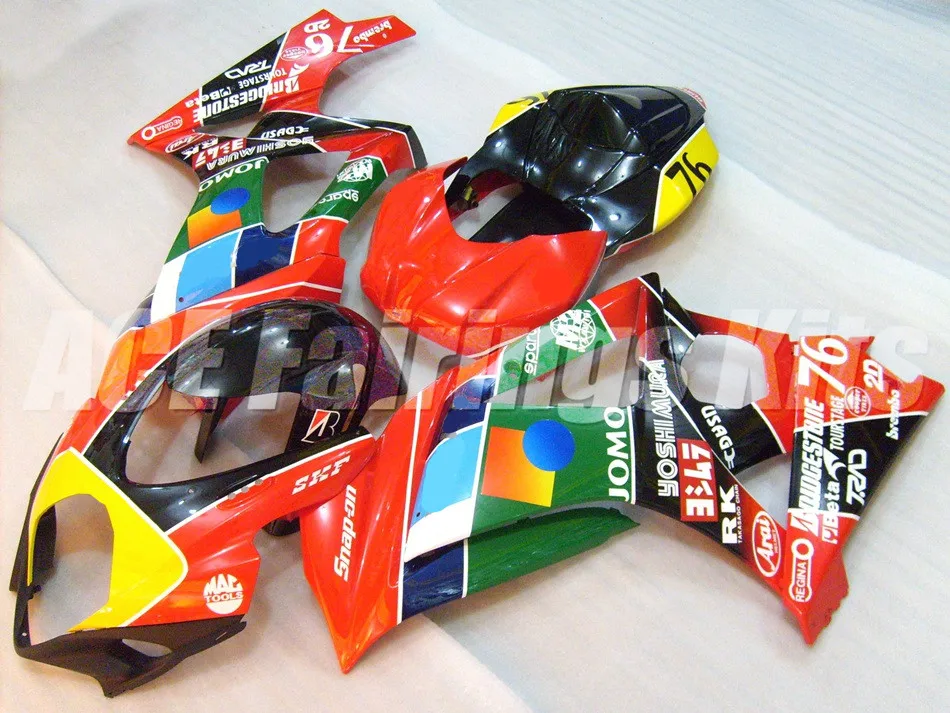 

3Gifts New Motorcycles Fairings kit Fit For Suzuki GSXR1000 K7 2007 2008 GSXR-1000 07 08 ABS Bodywork custom red green JOMO cool