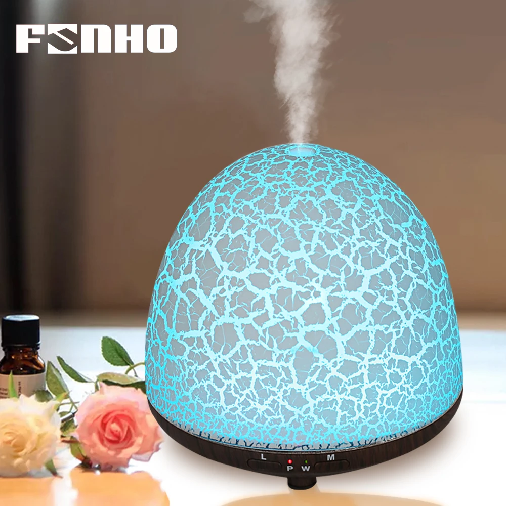 

FUNHO Ultrasonic Aroma Humidifier Air Fogger LED Night Lights Mist Maker Smart Essential Oil Diffuser Aromatherapy For Home1710C