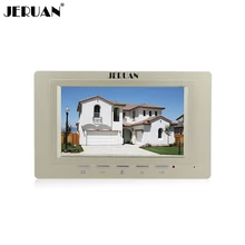 JERUAN FREE SHIPPING 7“ Full color LCD video door phone doorbell video door phone intercom system 721G monitor + Power Adapter