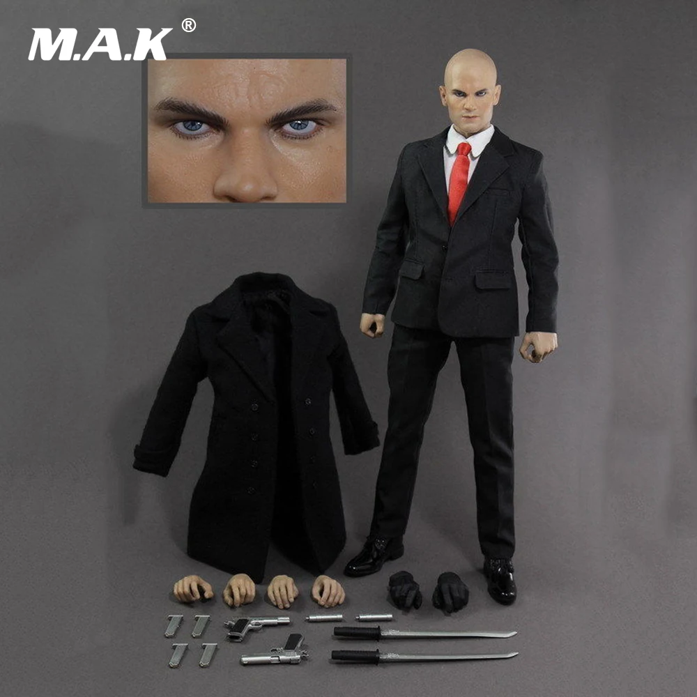 1:6 весы Hitman 47 1" Мужской полный набор экшн-фигурка костюм для головы скульптура и тело и одежда и другие аксессуары модель игрушки для коллекции