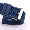 Silicone Watch Band Bracelet 22mm Black Blue Women Men Rubber Watch Strap Stainless Steel Polished Pin Buckle ► Photo 3/6