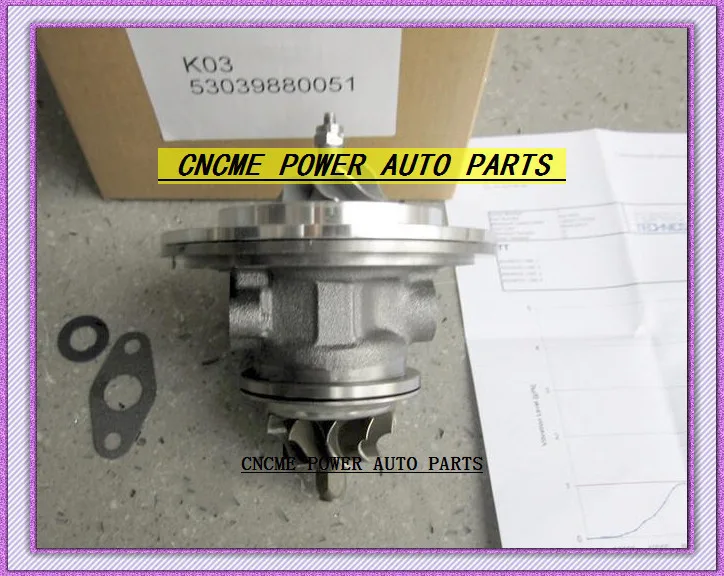 TURBO cartridge CHRA Turbocharger core K03 53039880051 53039700051 SUZUKI Grand Vitara Geo GM Tracker 00-08 DW10ATED 2.0L 109HP (5)