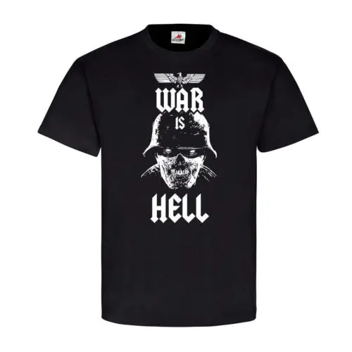 Новинка года, футболка с надписью «War Is Hell Wehrmacht Landser Zombie Undead War Hell Rocker», дизайнерская футболка#18527