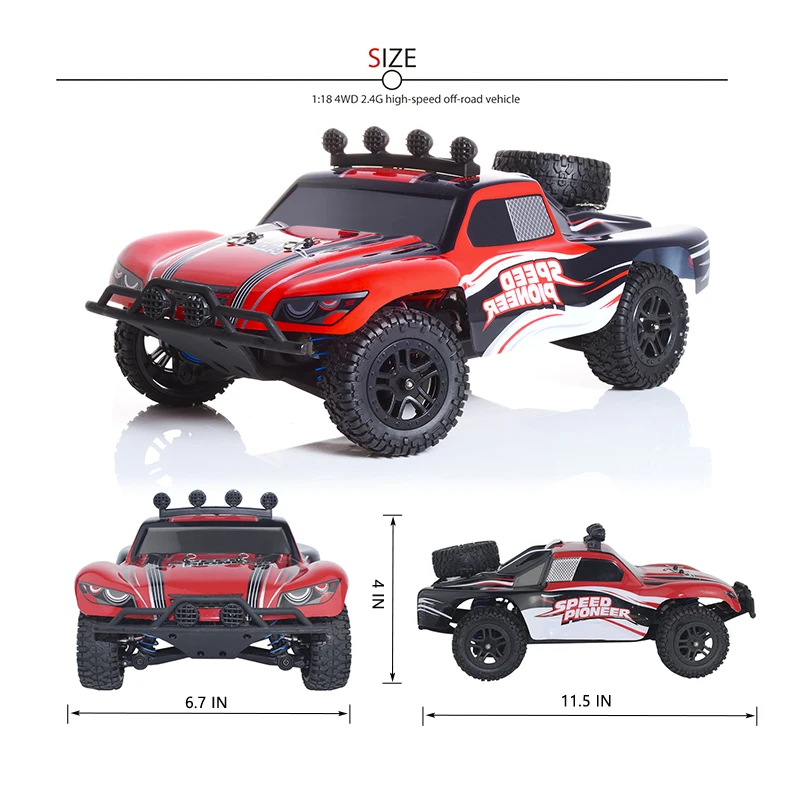 

1:18 RC Car 2.4GHz High Speed 40KM/h Remote Control Car Off Road Racing Drifting Buggy Hobby Car 4WD Electric Vehicle