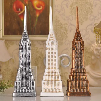 

Groceries home accessories resin crafts Chrysler tower building model shoot props Decoration