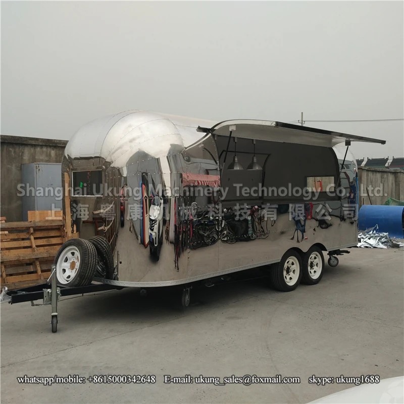 

UKUNG Airstream Trailers Cooking food trucks Food Trailer