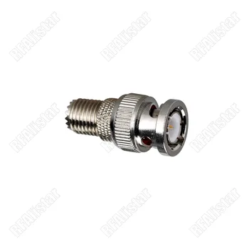 

30 Pieces BNC Male plug to Mini UHF Female Jack Center RF Coaxial Adapter Connector Brass Nickel