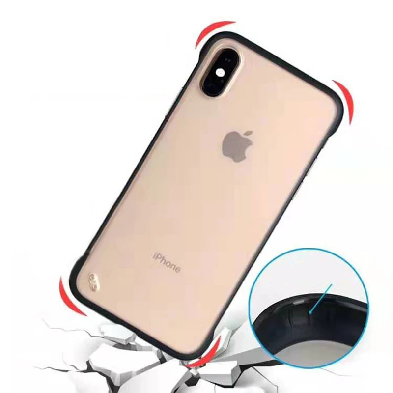 

Colors Cover Silicone Shockproof for iphone 6/7/8 ransparent Clear Protective for iphone X/XS with free key ring