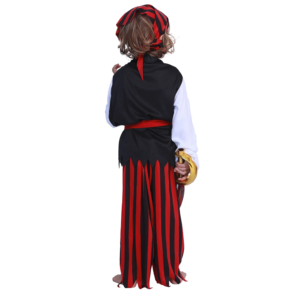 Костюм пирата для мальчиков; карнавальный костюм на хеллоуин для взрослых; вечерние костюмы для косплея Джека Воробья; Детский костюм с черепом; Семейные комплекты в стиле «Карибы»